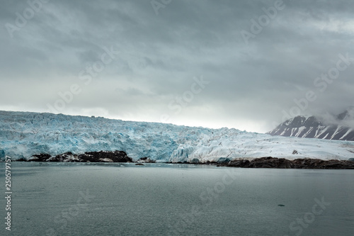 Glacier Nordenskiold in Archipelago of Svalbard in Norway © toranote