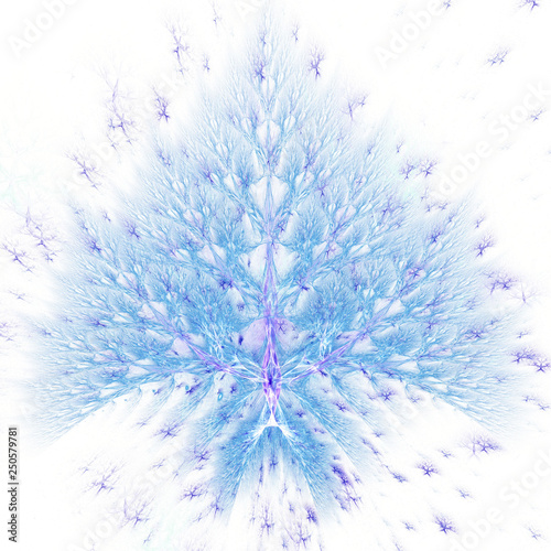 Magic tree.The colors in the series, Fancy paint. Background consists of fractal color texture and is suitable for use in projects on imagination, creativity and design