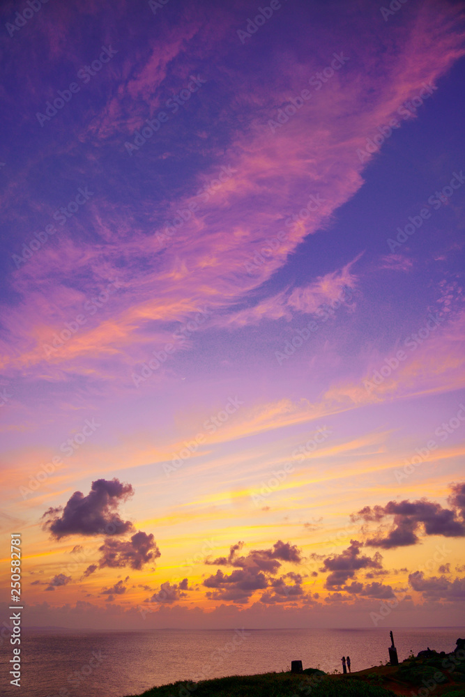 御神岬の夕焼け 御神岬の夕焼け
