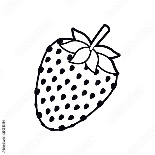 strawberry fruit isolated icon