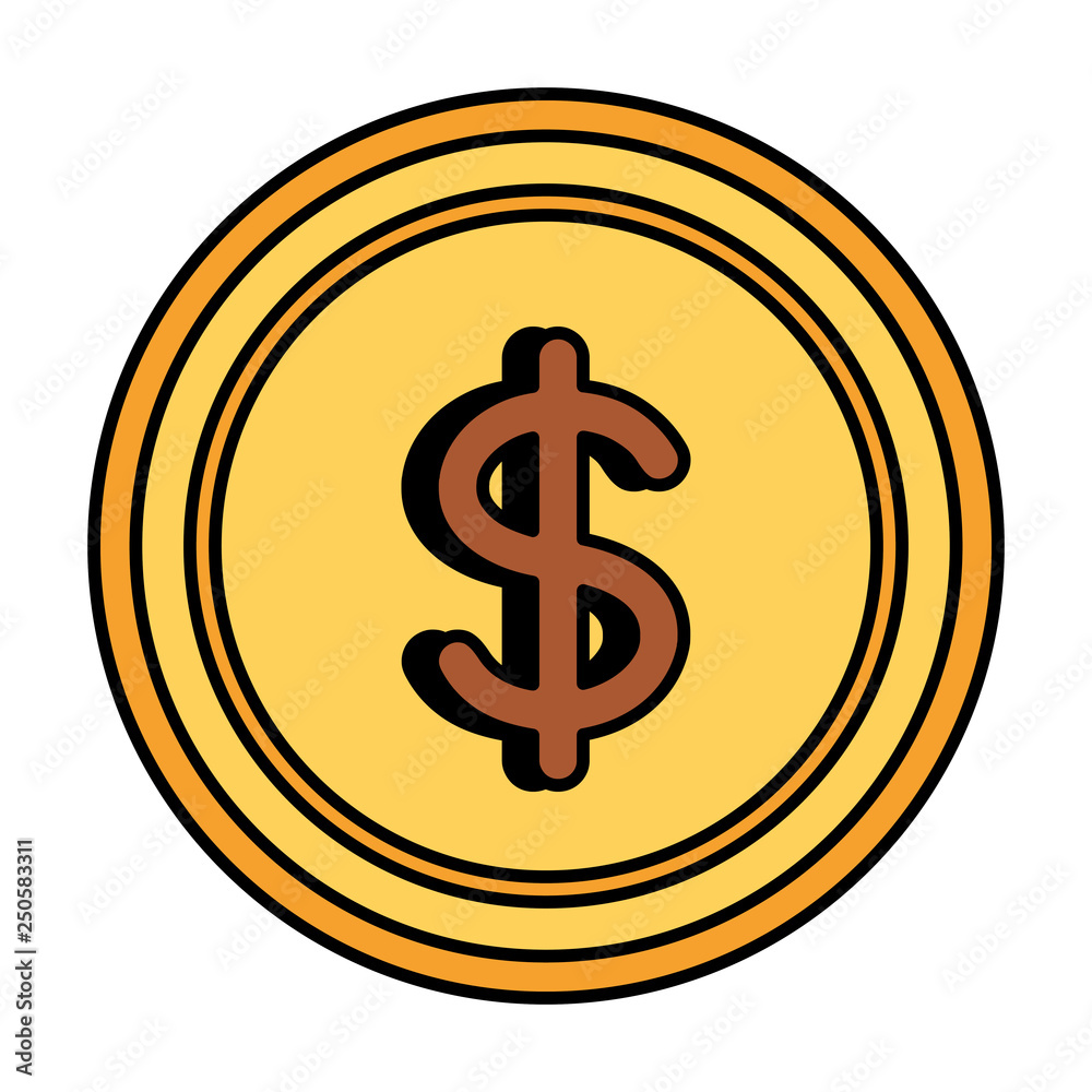 coin money isolated icon coin money isolated icon