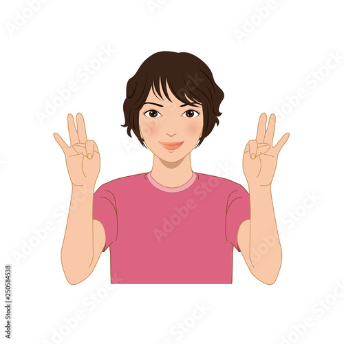 hand exercise for health, a woman with her hands folded with fingers