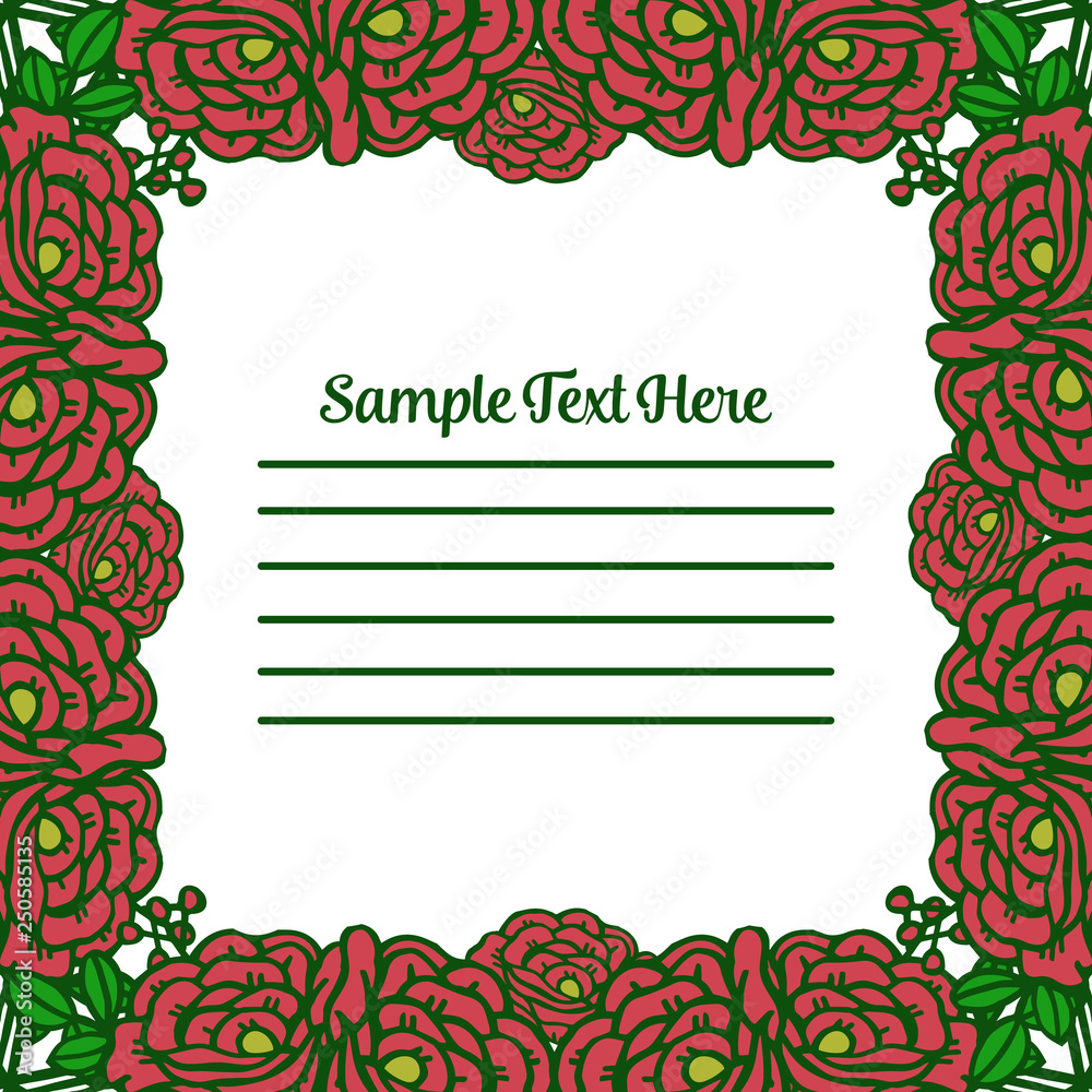 Obraz premium Vector illustration frame white background for write your text hand drawn