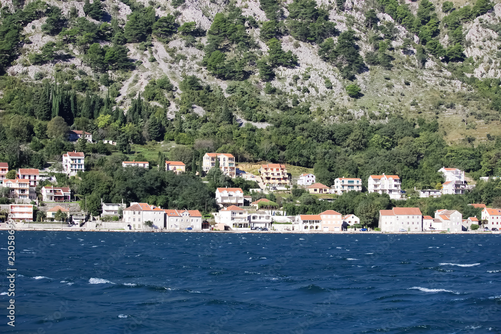 Beautiful architecture of the ancient seaside city. Croatia. Montenegro.