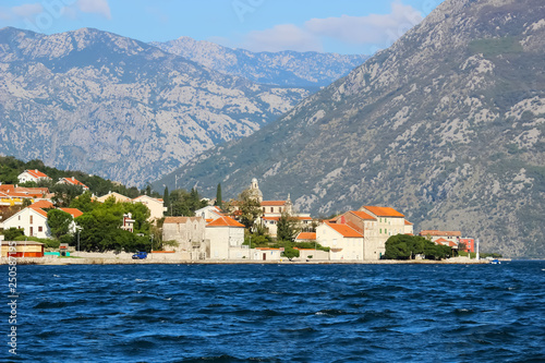 Beautiful architecture of the ancient seaside city. Croatia. Montenegro. Beautiful seascape.