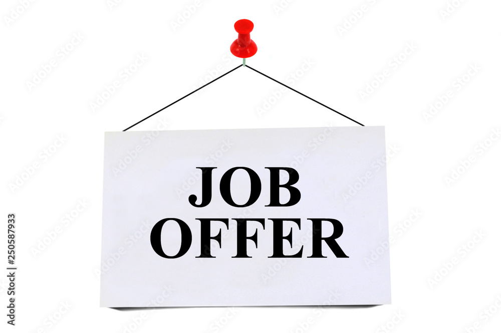 Job offer Job offer