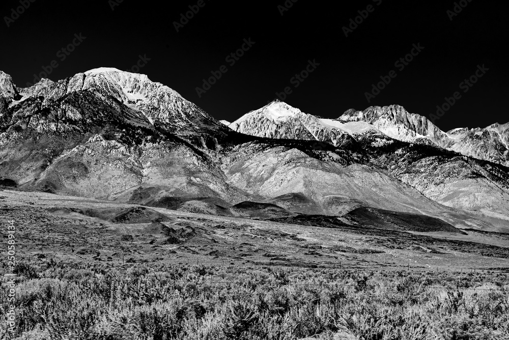 alabama Hills schwarz-weiß