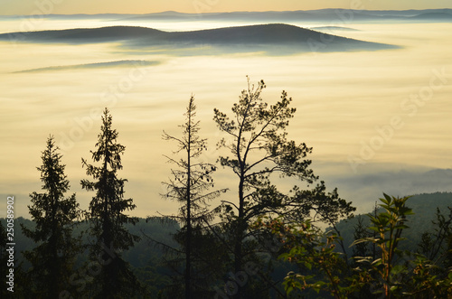 Summer in the Ural mountains is a beautiful and picturesque time