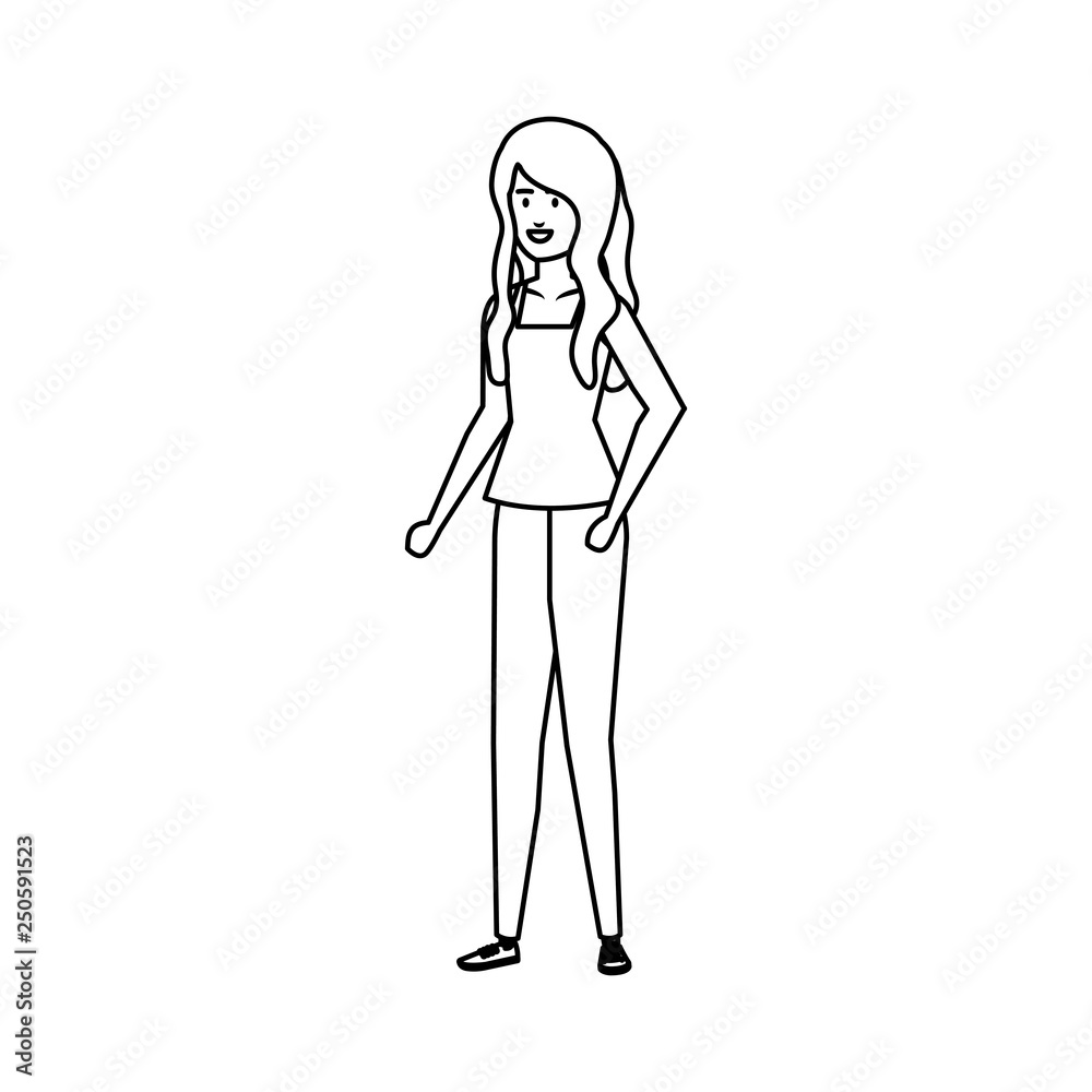 beautiful and young woman character beautiful and young woman character