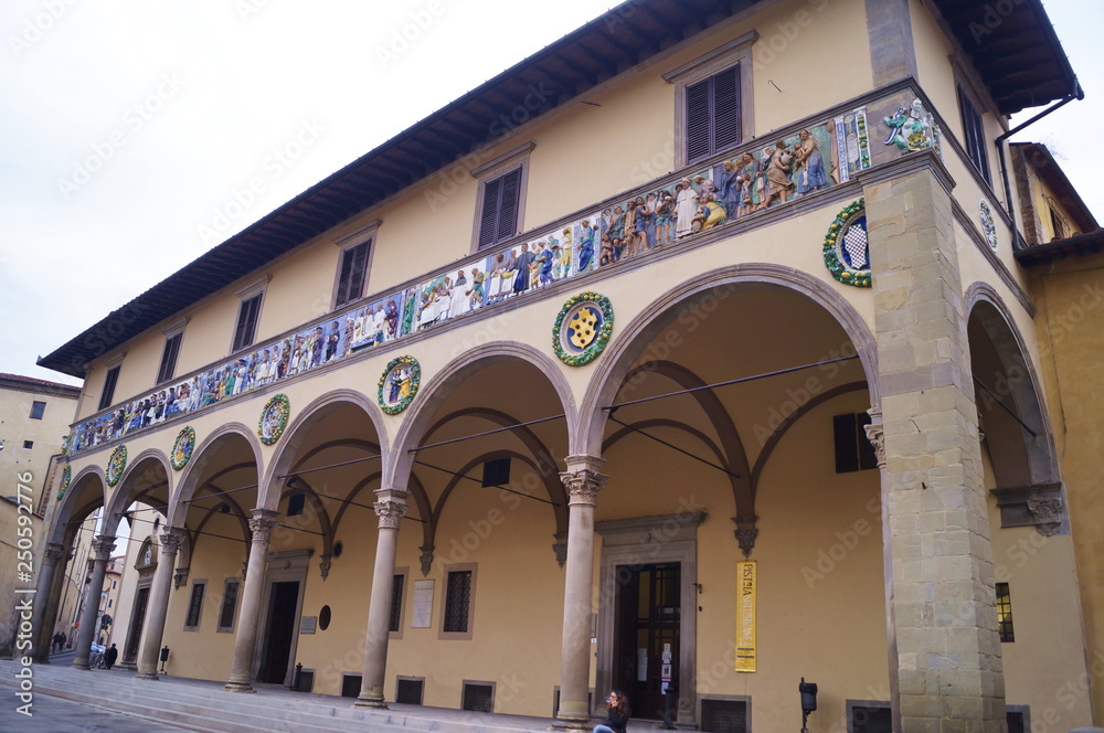 Portico of Ceppo hospital, Pistoia, Italy