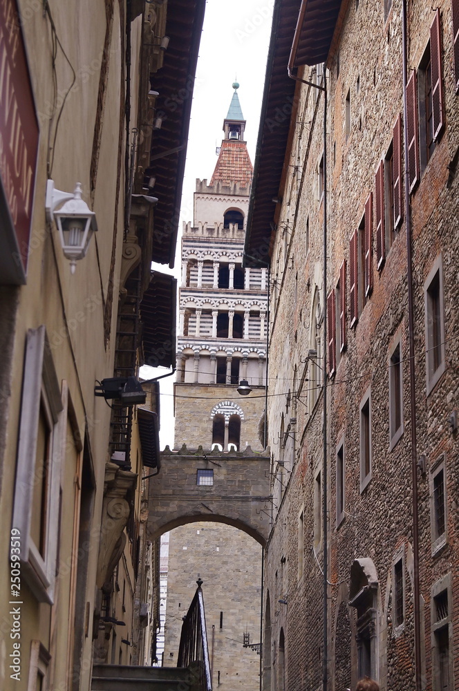 Bell tower of the Cathedral of Saint Zeno, Pistoia, Italy