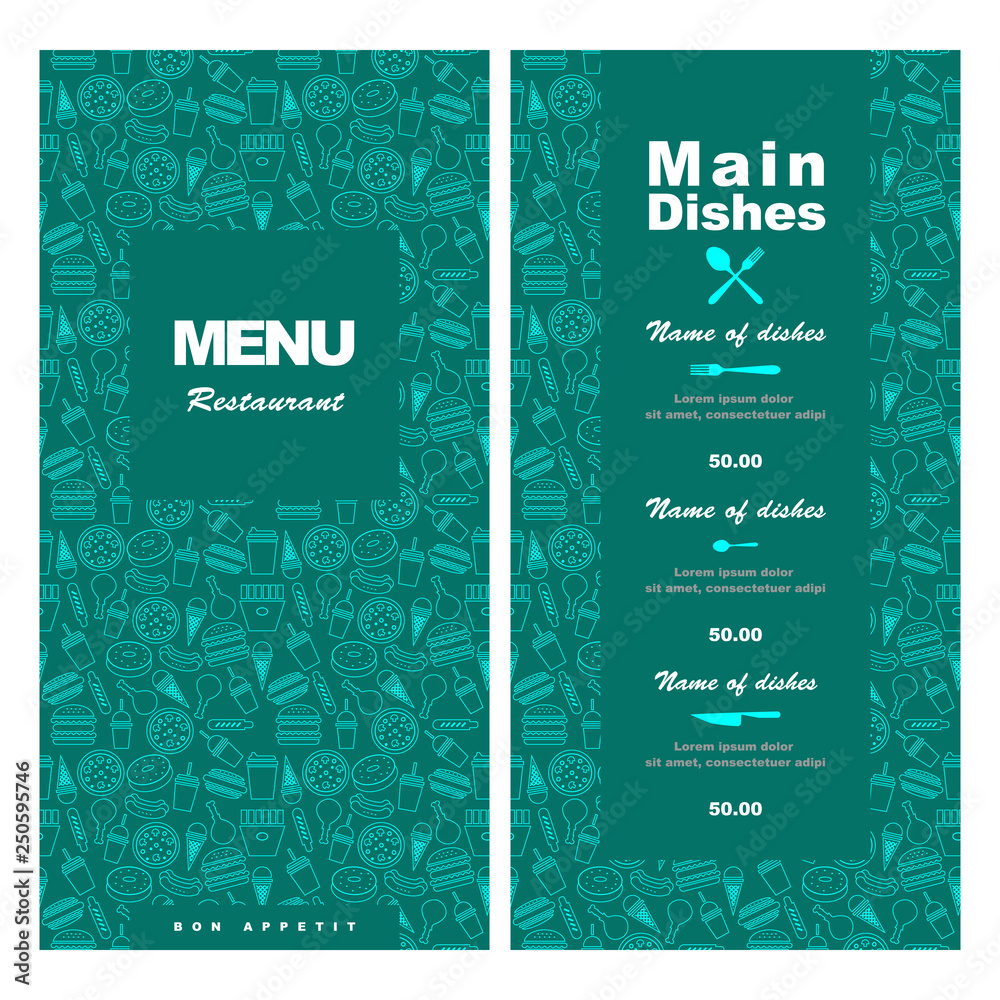 menu-design-for-fast-food-restaurant-cafe-vector-illustration-stock