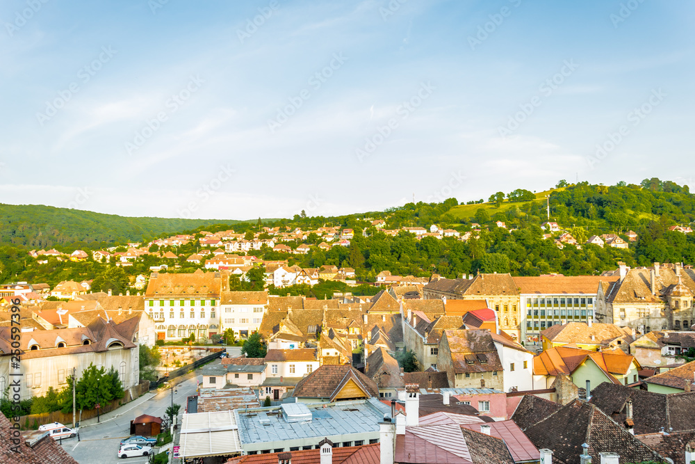 Sighisoara, a medieval Romanian city. Traveling in Eastern Europe	