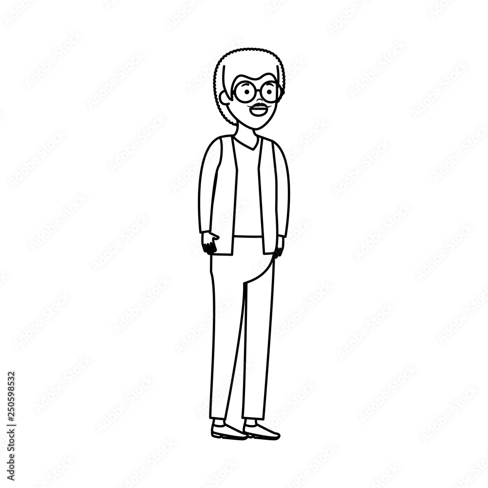 old man character icon old man character icon