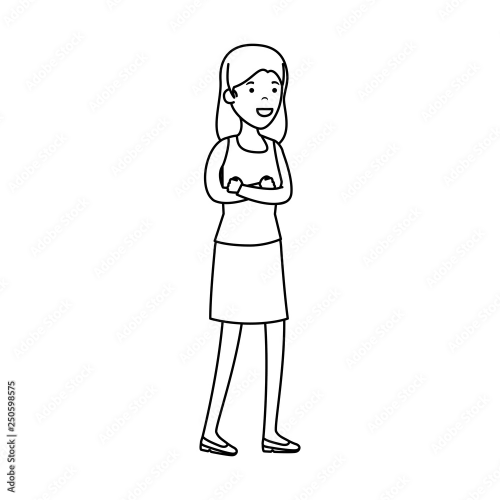 beautiful and young woman character beautiful and young woman character