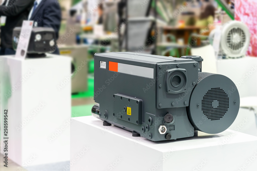 Obraz premium High technology and modern of new Generation high pressure rotary vane vacuum pump for the packaging of food chemical pharmaceutical and other industrial process