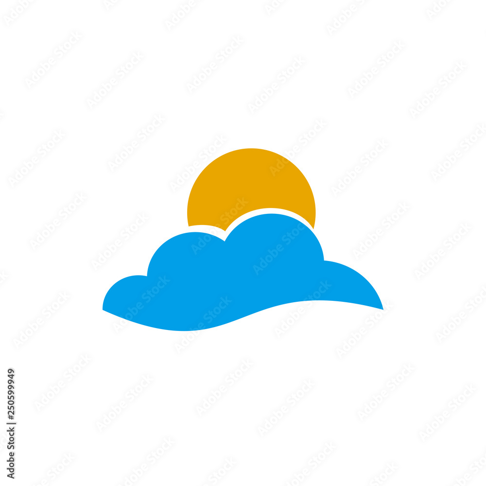 Cloud icon logo design vector template Cloud icon logo design vector template