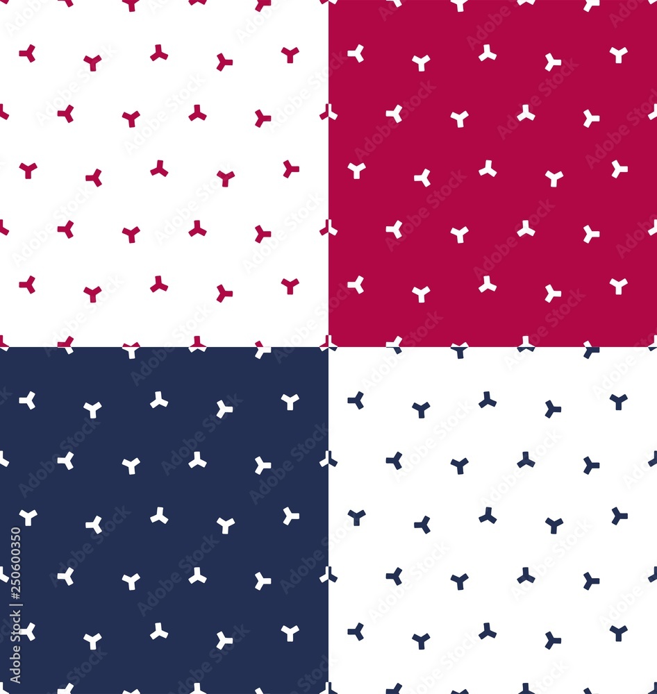 Obraz premium shape small vector seamsess pattern