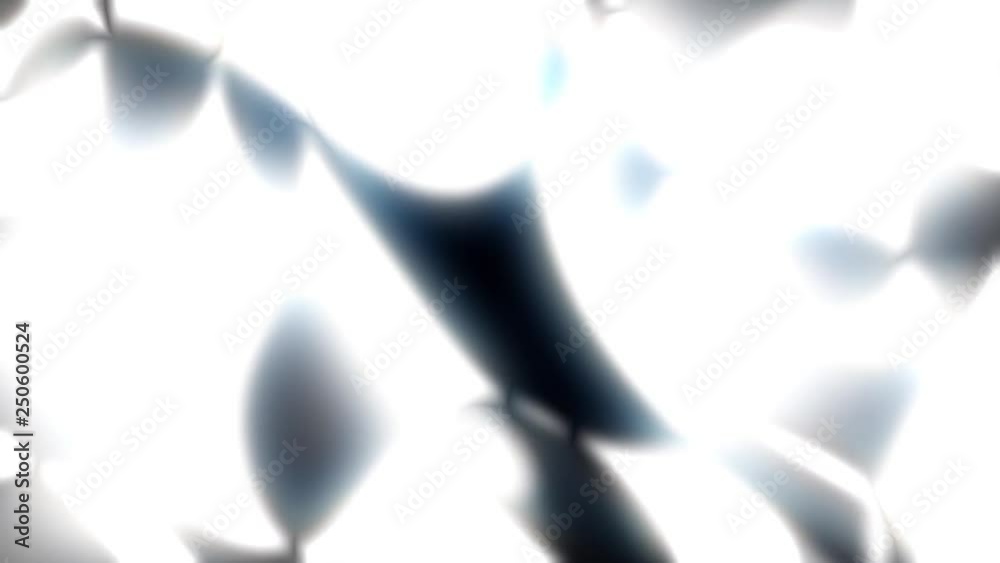 Glowing Liquid BW Pattern Flow Abstract Motion Backgroud Loop 1