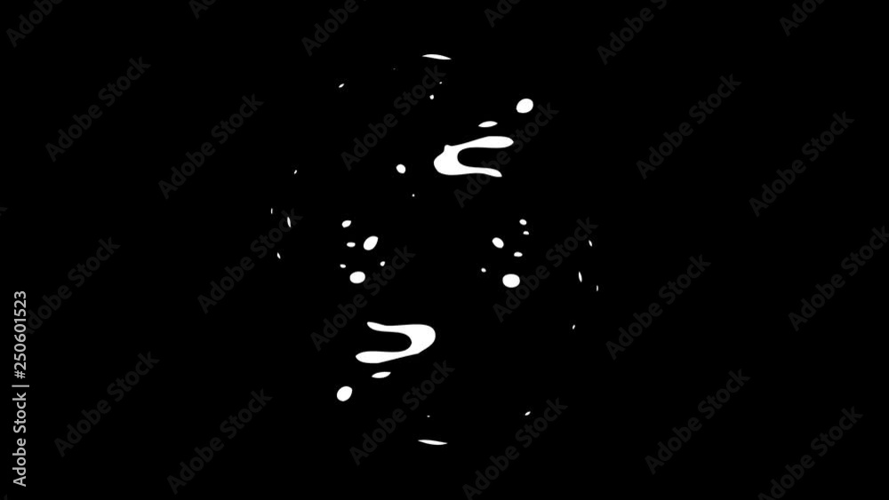 This stock motion graphics pack contains ten hand-drawn liquid elements that you can composite with other graphics. The liquids zoom in straight lines, curve into curls, and spins into a vortex. This