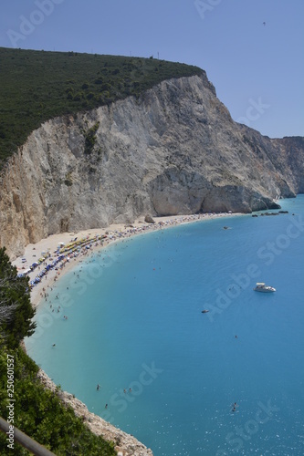 view of the coast porto katsiki lefkada