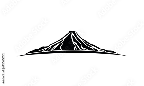 Mountain with the lava icon