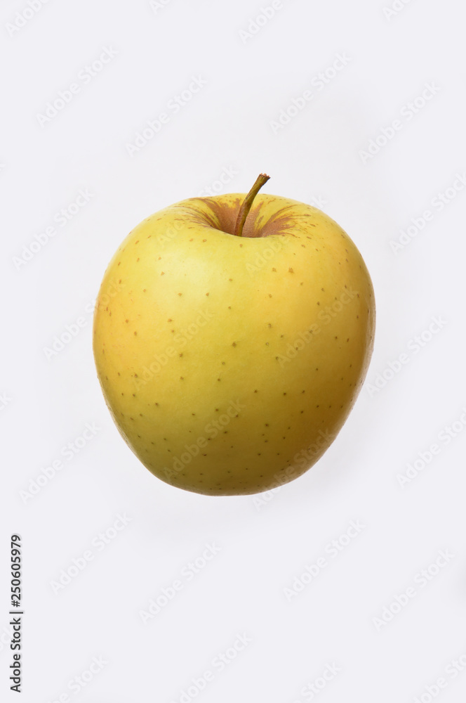 yellow apple. Isolated on a white background.