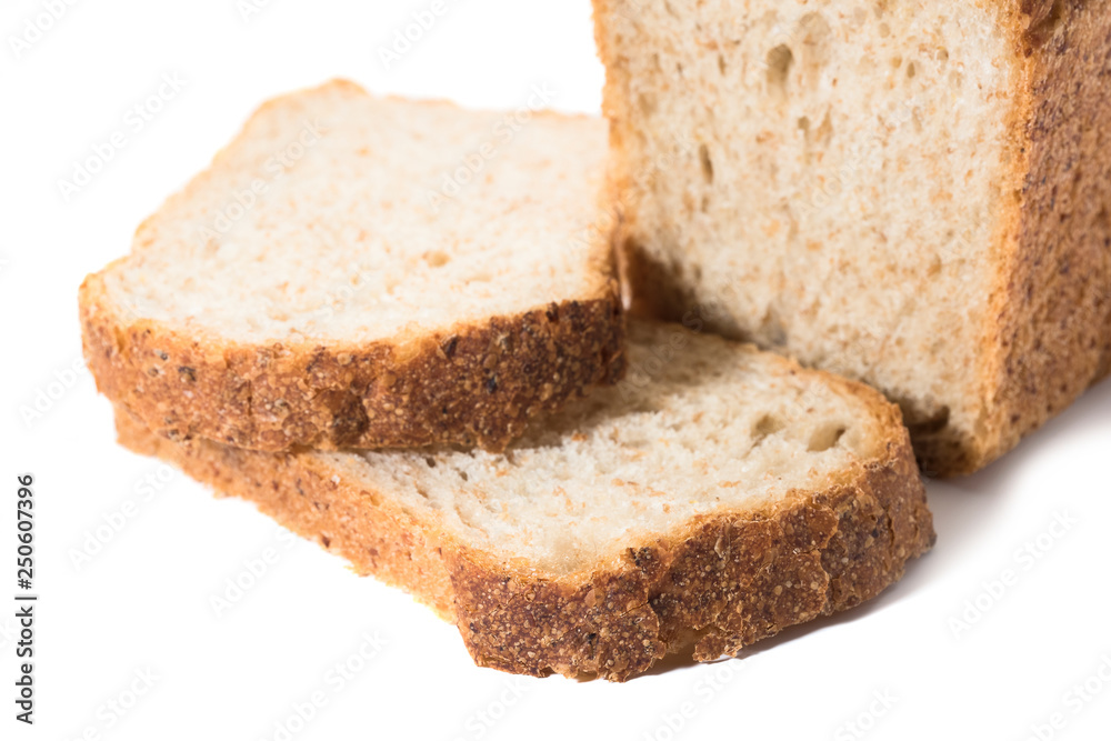 Unleavened bread from spelled on white background Unleavened bread from spelled on white background