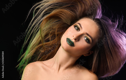 Beautiful young woman with ...