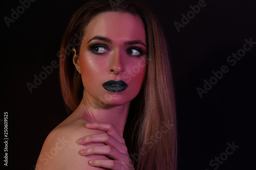 Beautiful young woman with ...