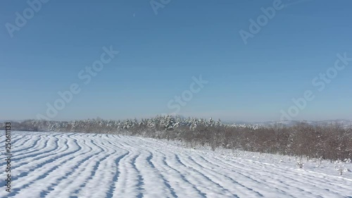 Sunny day over the Rtanj mountain valley 4K drone video photo