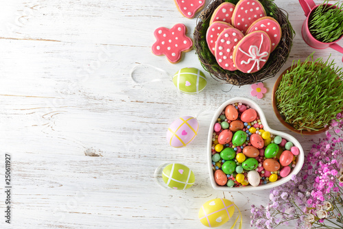 Easter sweets and decorations