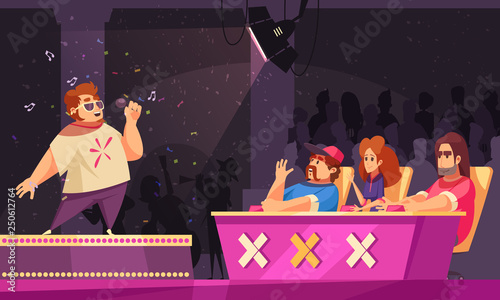 TV Talent Show Illustration 