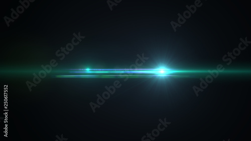 bright cyan lensflare
