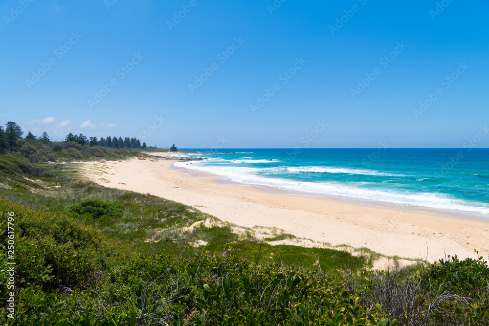 View over One Tree Point coastline, Eurobodalla, a wonderful seaside escape and perfect getaway on the NSW South Coast, Australia View over One Tree Point coastline, Eurobodalla, a wonderful seaside escape and perfect getaway on the NSW South Coast, Australia