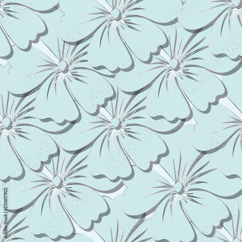 Seamless pattern with flowers. Can be used for background, wallpaper, decoration. 