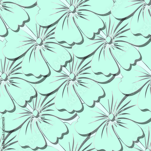 Seamless pattern with flowers. Can be used for background, wallpaper, decoration. 