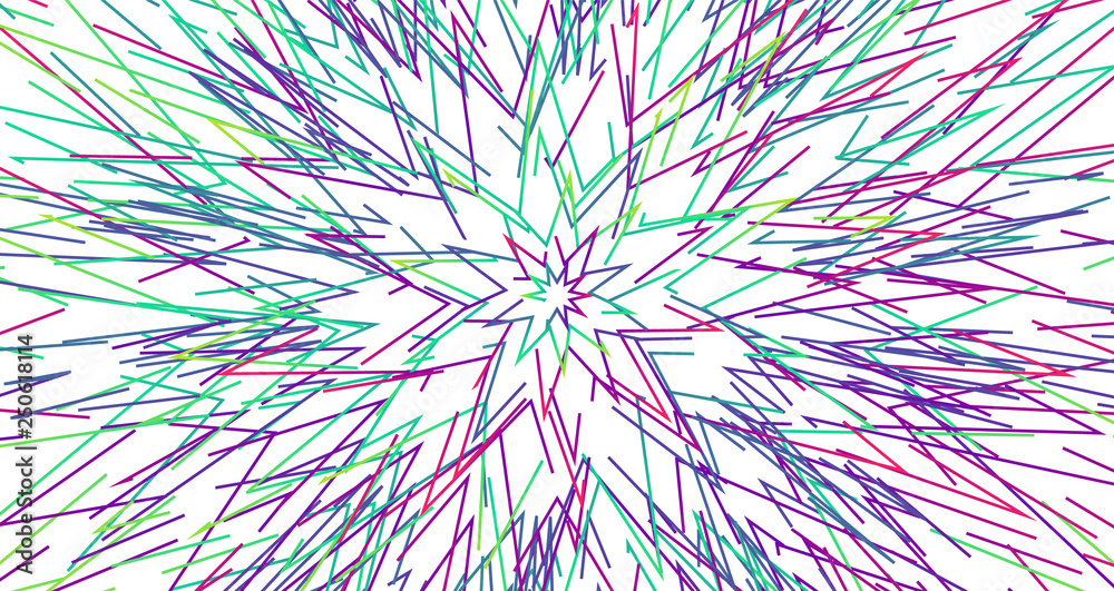 Obraz premium Colorful neon dashed lines, vector illustration