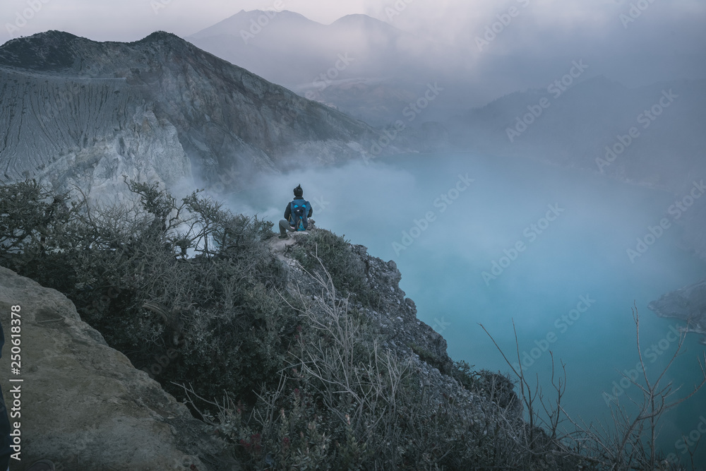 Ijen volcano complex, East Java, Indonesia. Ijen volcano complex, East Java, Indonesia.