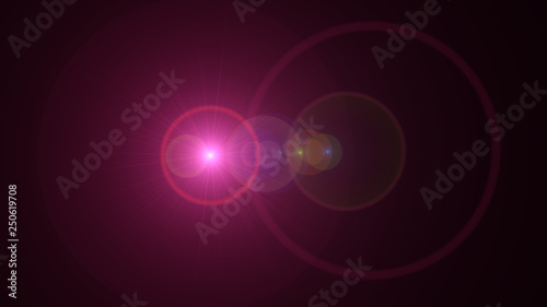 bright magenta lensflare