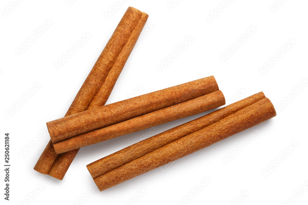 Cinnamon sticks, isolated on white background Cinnamon sticks, isolated on white background