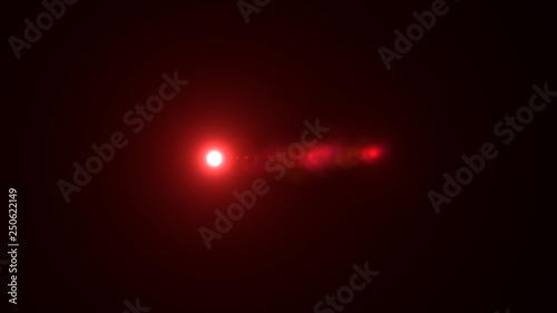 bright red lensflare