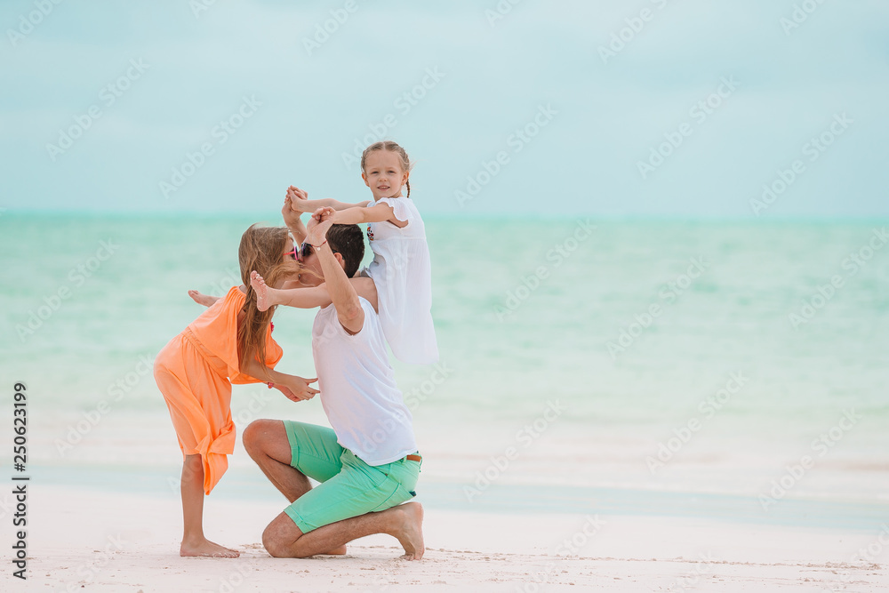 Young family on vacation have a lot of fun Young family on vacation have a lot of fun