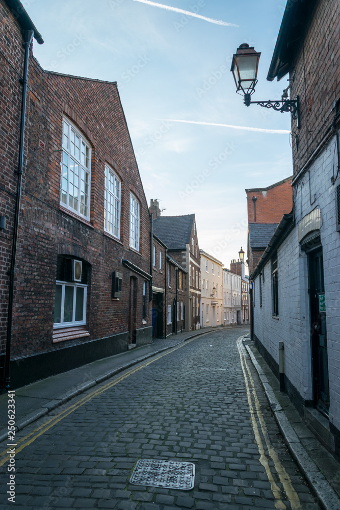 Fototapeta premium narrow street in old town