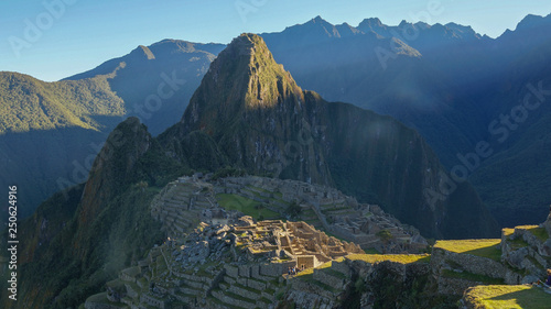 Machu Picchu Jungle Mountain Views coming from the Salkantay Trek near Cusco, Peru. photo