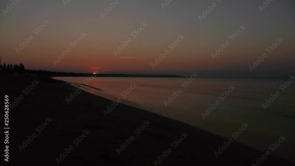 sea sunrise and morning run