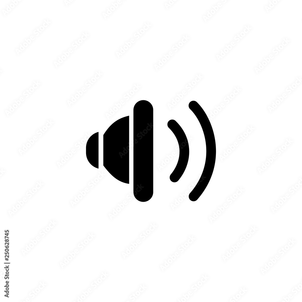 Speaker filled audio tool symbol Speaker filled audio tool symbol