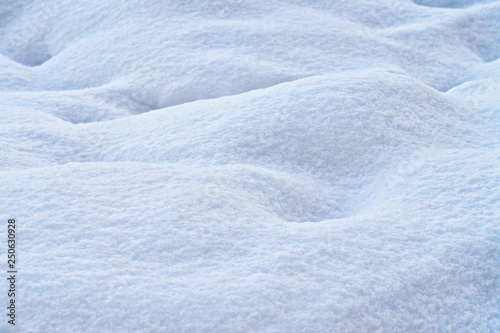White Snow Bank Winter Background.
