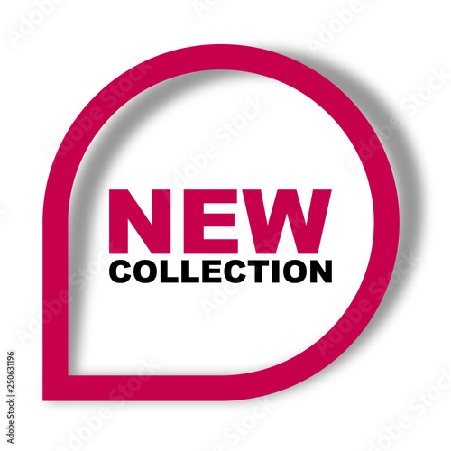 red vector banner new collection photo