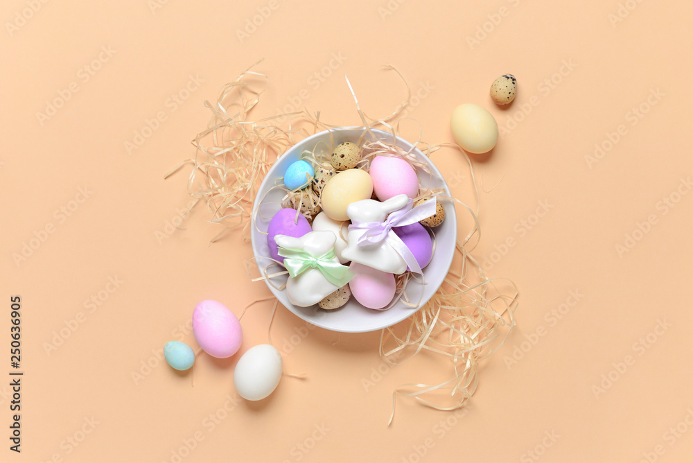 Easter holiday greeting card concept